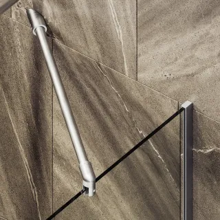 Шторка на ванну MaybahGlass MGV-63-5у 70см хром матовый